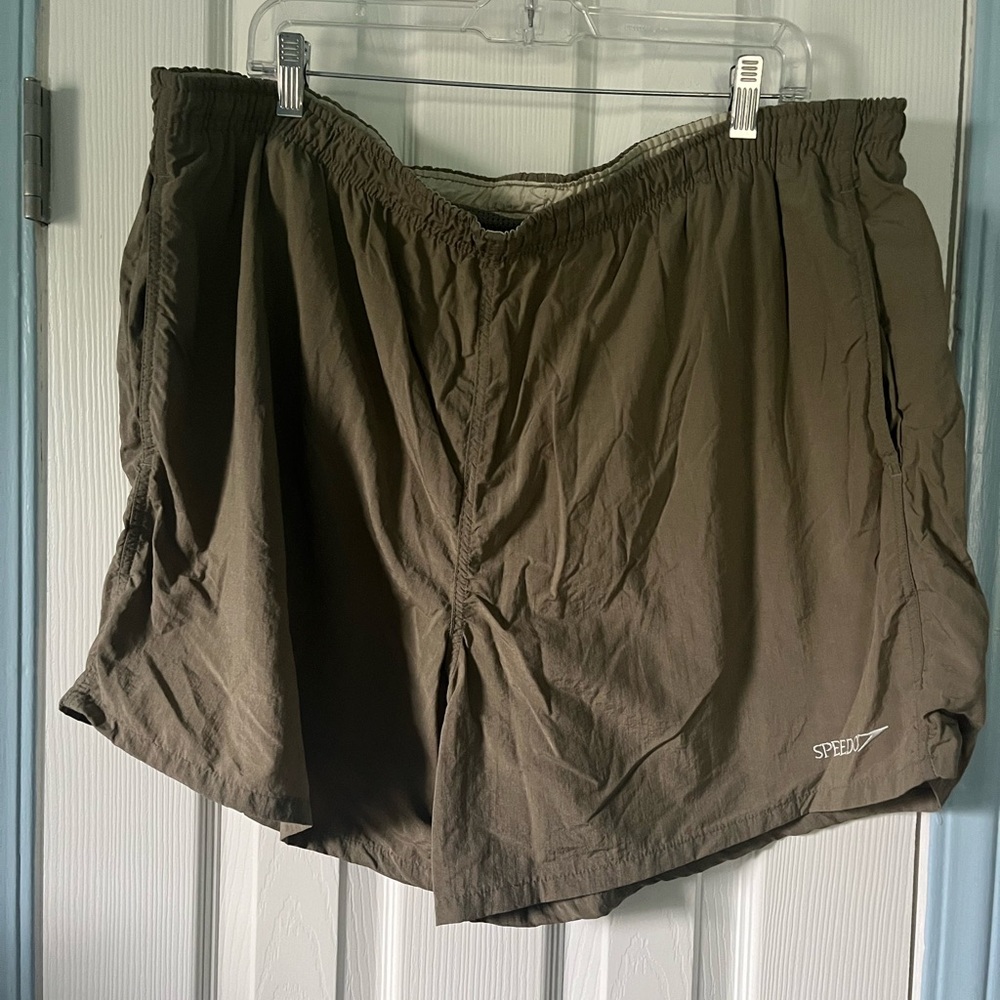 Vintage 90s Speedo Logo Embroidered Swim Shorts